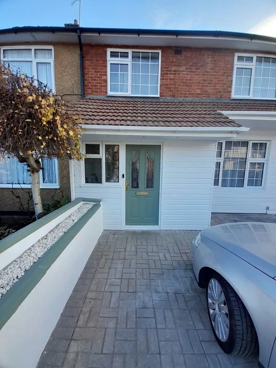 Complete front elevation after renovation